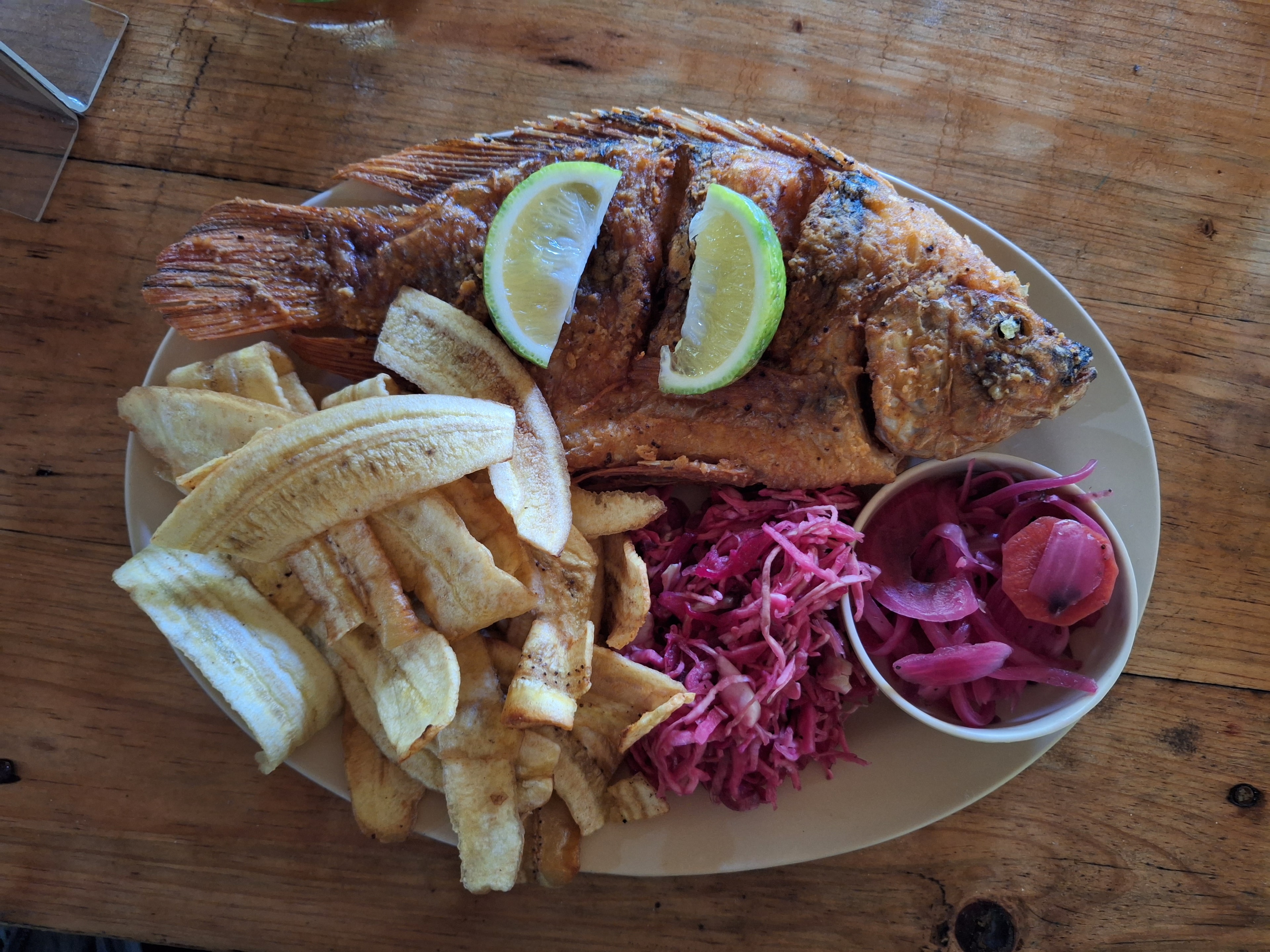 Yojoa Lake fried fish, Honduras