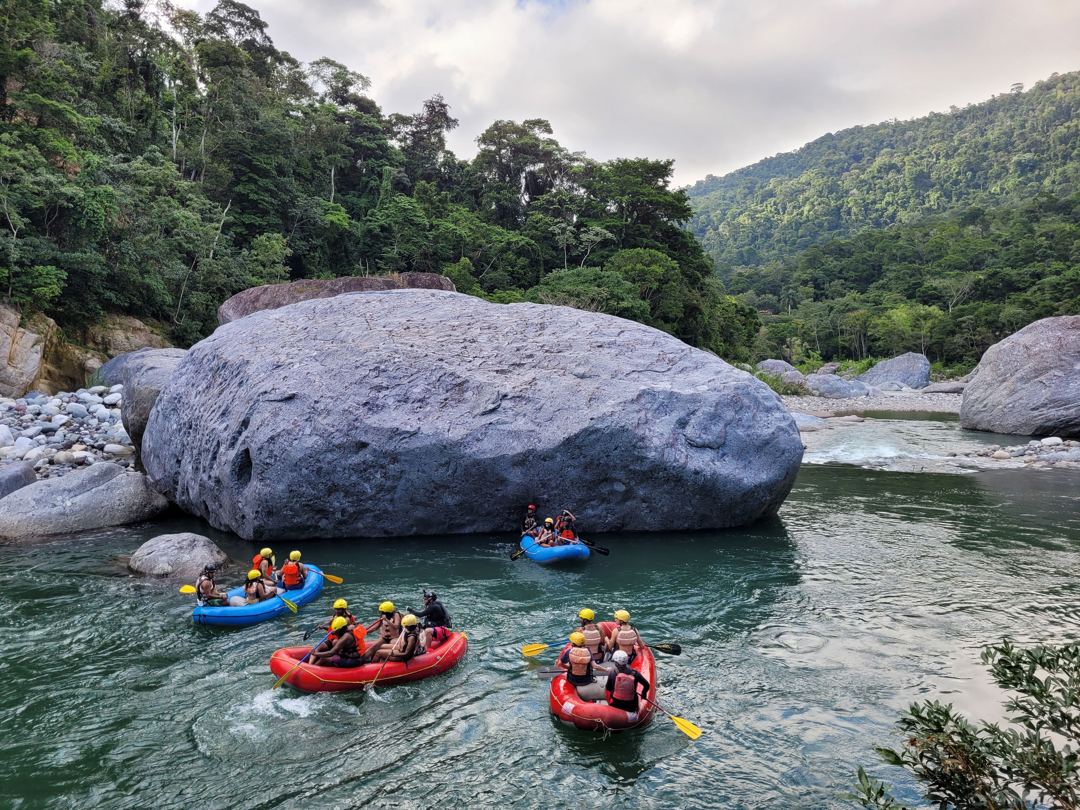 Whitewater rafting on the Cangrejal River, Honduras