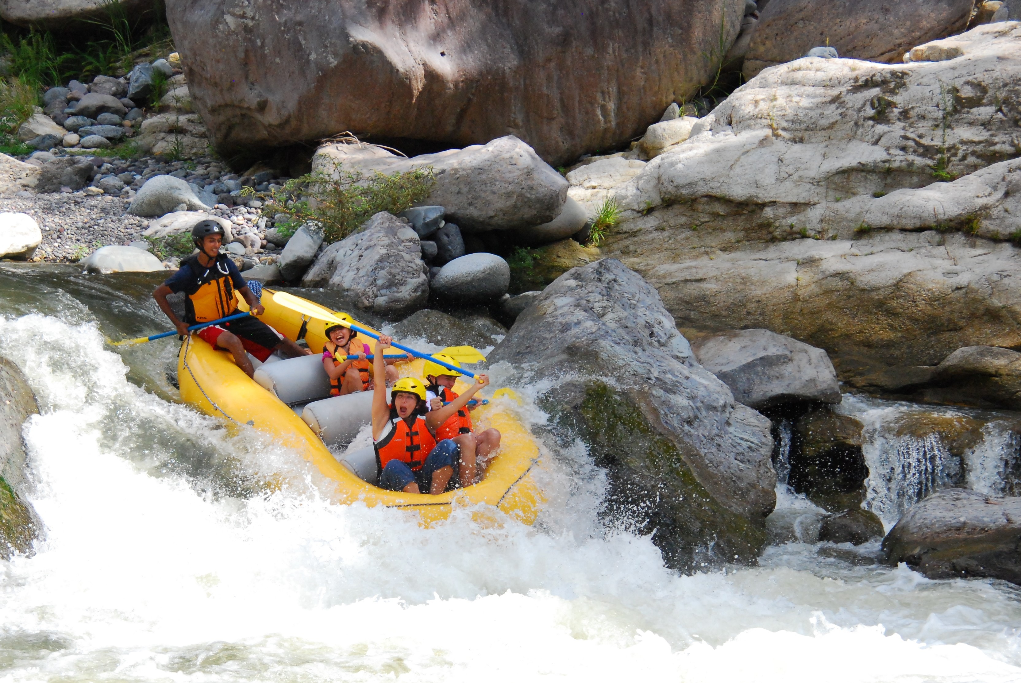 White-water rafting on the Cangrejal River near La Ceiba